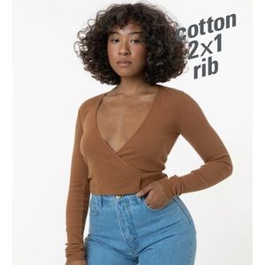 Los Angeles Apparel Wrap Sweater